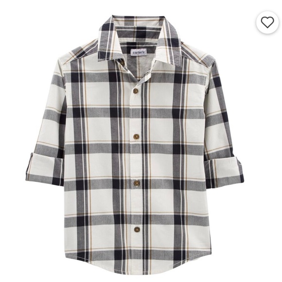 2 for $10/Carter’s Plaid Button-Front Shirt - Picture 2 of 9